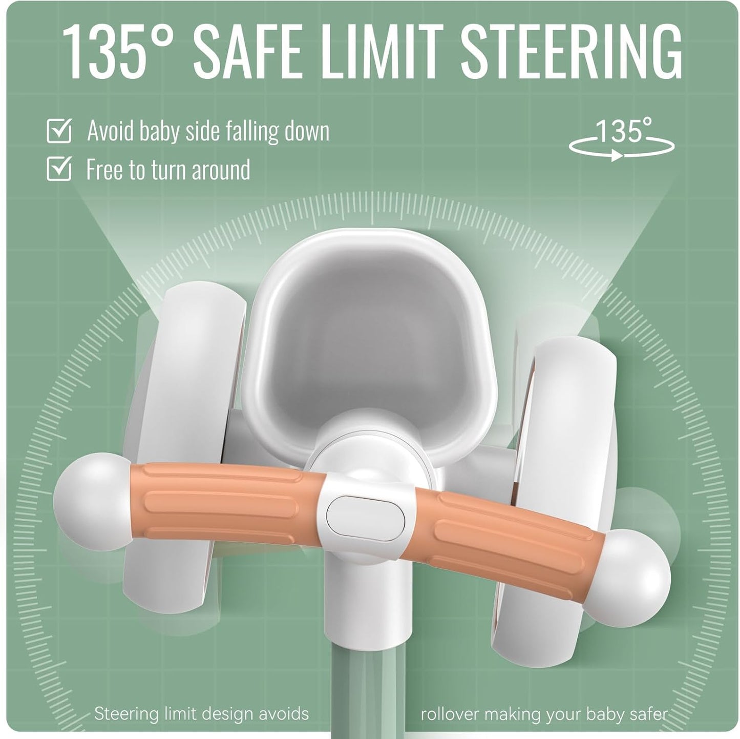 Bicicleta Deslizante Bebé 0-24 Meses Anticaídas con Cesta