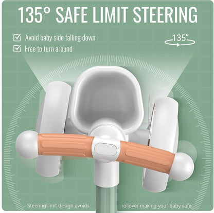 Bicicleta Deslizante Bebé 0-24 Meses Anticaídas con Cesta