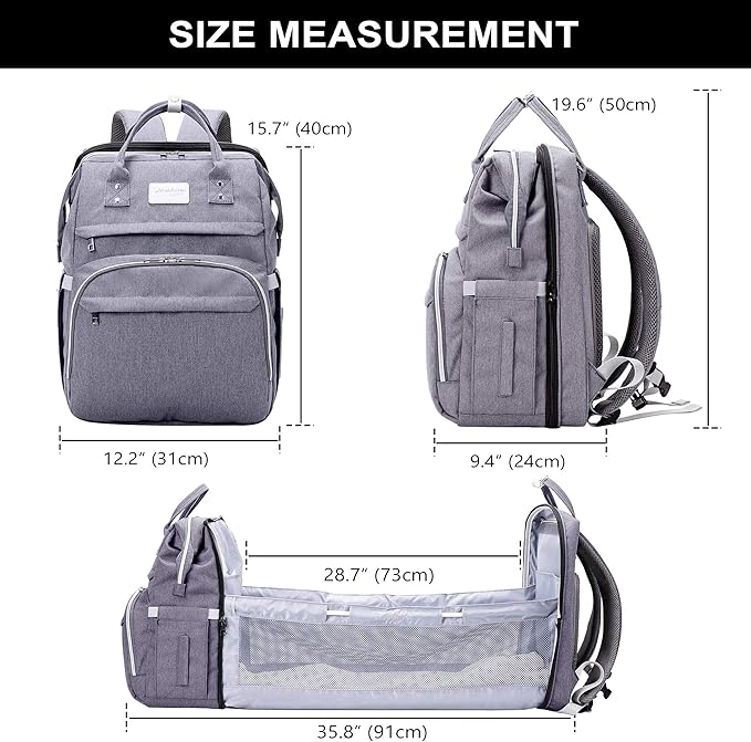 Mochila Cuna Portatil Bebe con Cambiador Bebe Portatil